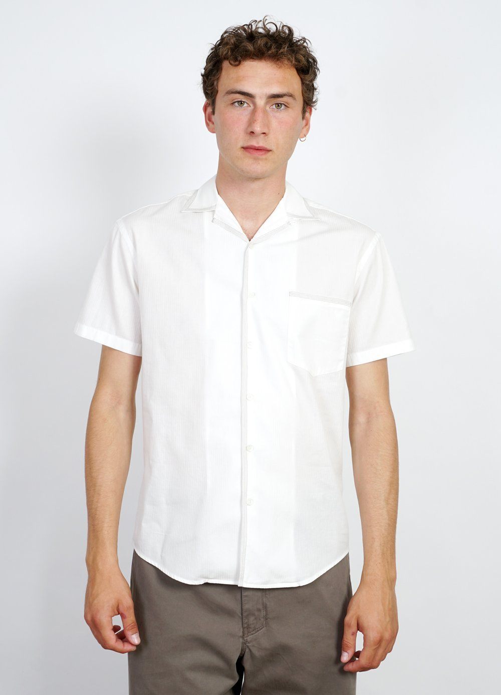 JONNY | Short Sleeve Shirt | White -HANSEN Garments- HANSEN Garments