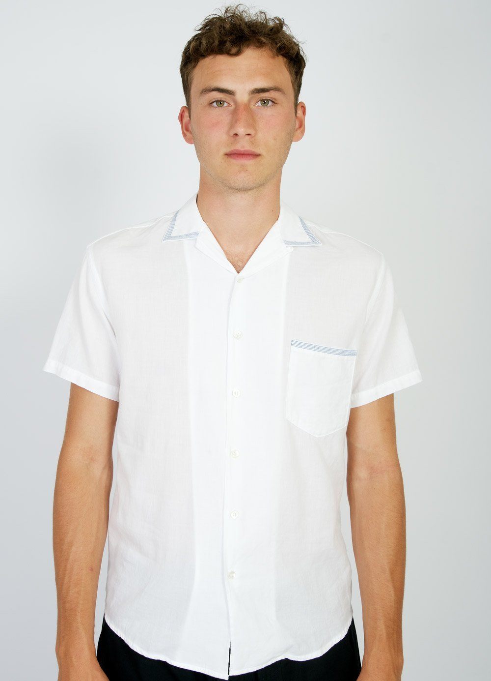 JONNY | Short Sleeve Shirt | White | €160 -HANSEN Garments- HANSEN Garments