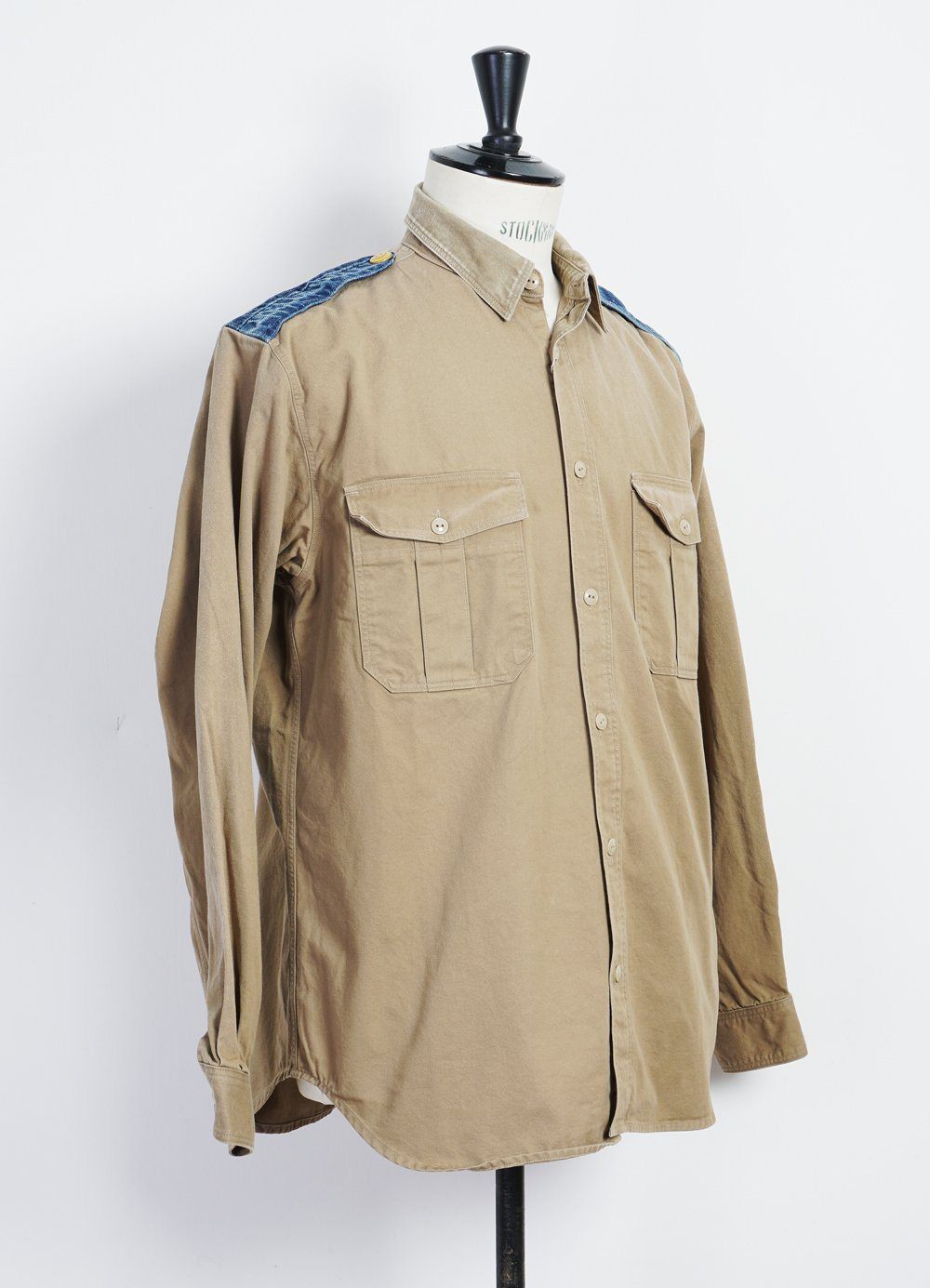KAPITAL - KAMOKE | Chino Workshirt | Beige - HANSEN Garments