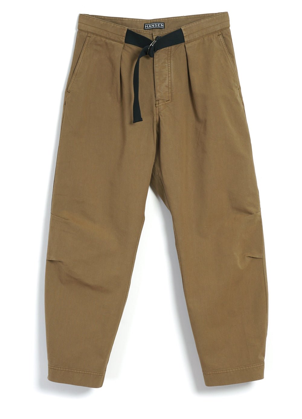 HANSEN GARMENTS - KARLO | Wide Cut Utility Trousers | Khaki - HANSEN Garments