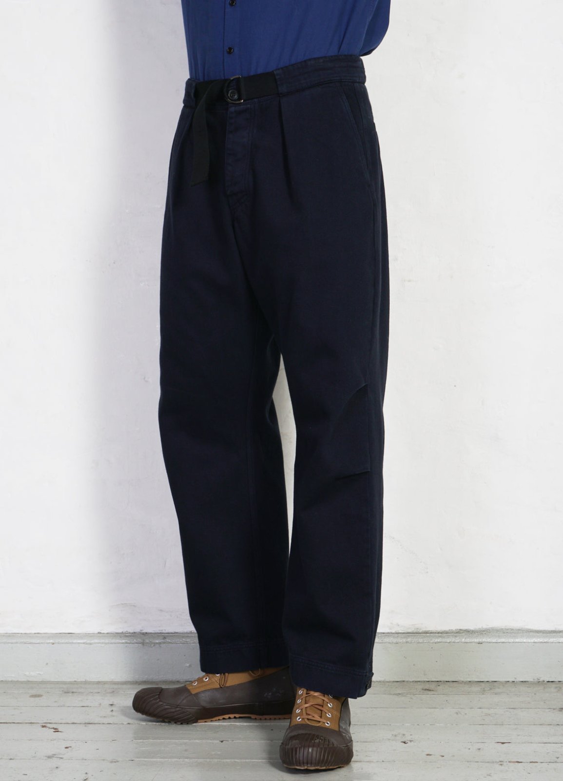HANSEN GARMENTS - KARLO | Wide Cut Utility Trousers | Navy - HANSEN Garments