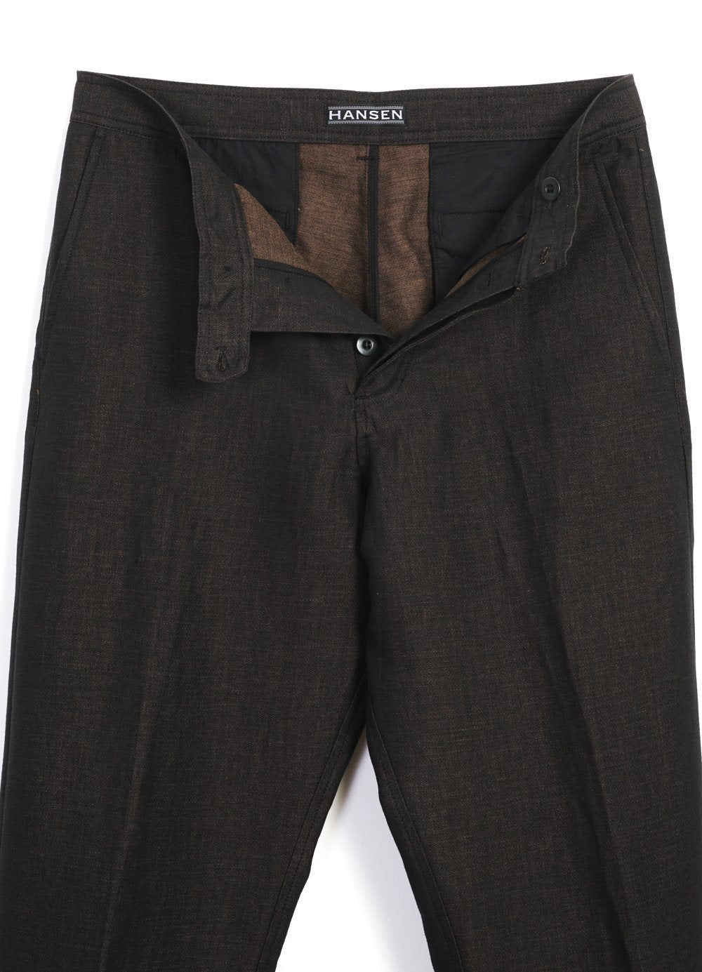 HANSEN Garments - KEN | Wide Cut Trousers| Brown - HANSEN Garments