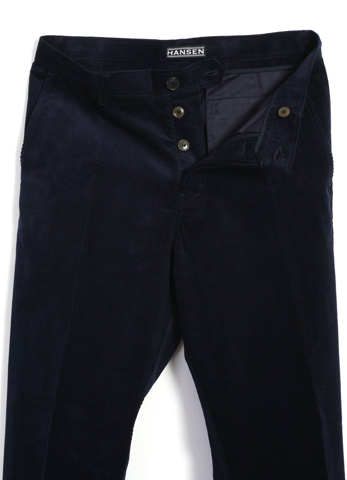 HANSEN GARMENTS - KEN | Wide Cut Trousers | Fluid Navy - HANSEN Garments