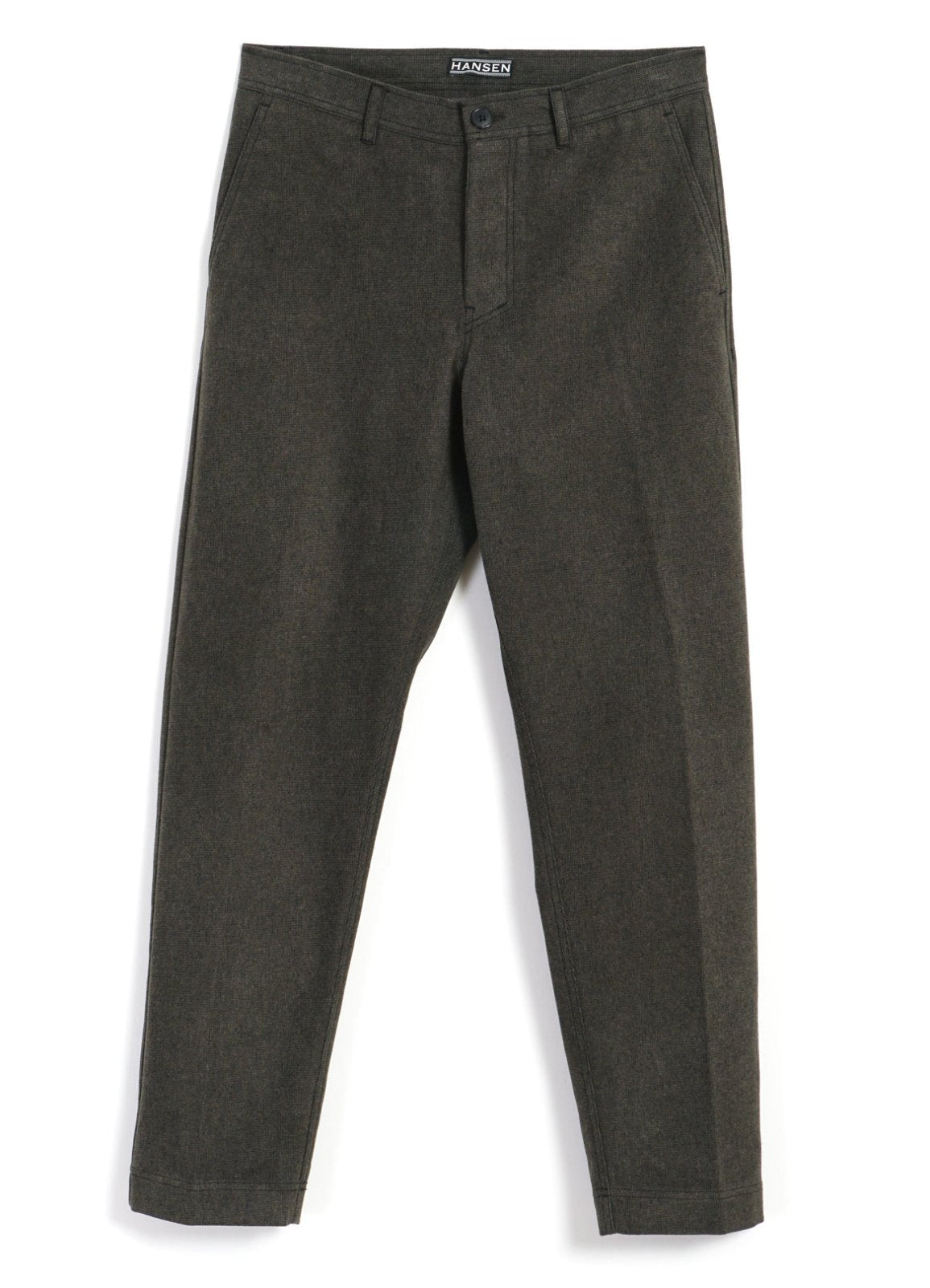 HANSEN GARMENTS - KEN | Wide Cut Trousers | Greenish - HANSEN Garments