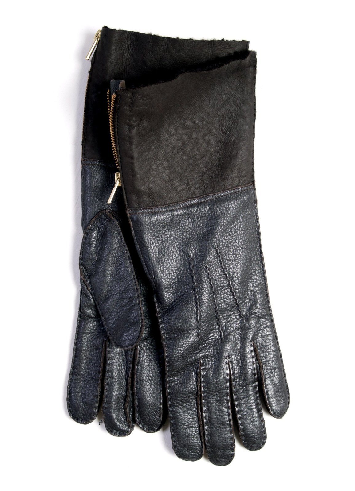 LEONARD | Deerskin Racer Long Glove | Marron | €225 -Maison Fabre- HANSEN Garments