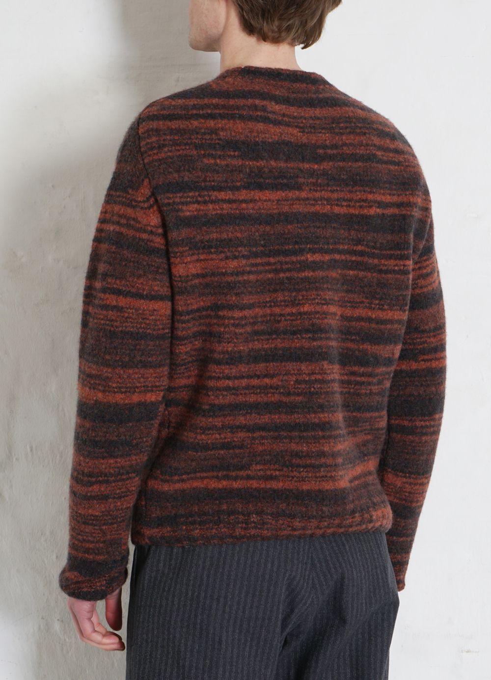 HANSEN GARMENTS - LEONARD | Knitted Crew Neck Sweater | Bonfire - HANSEN Garments