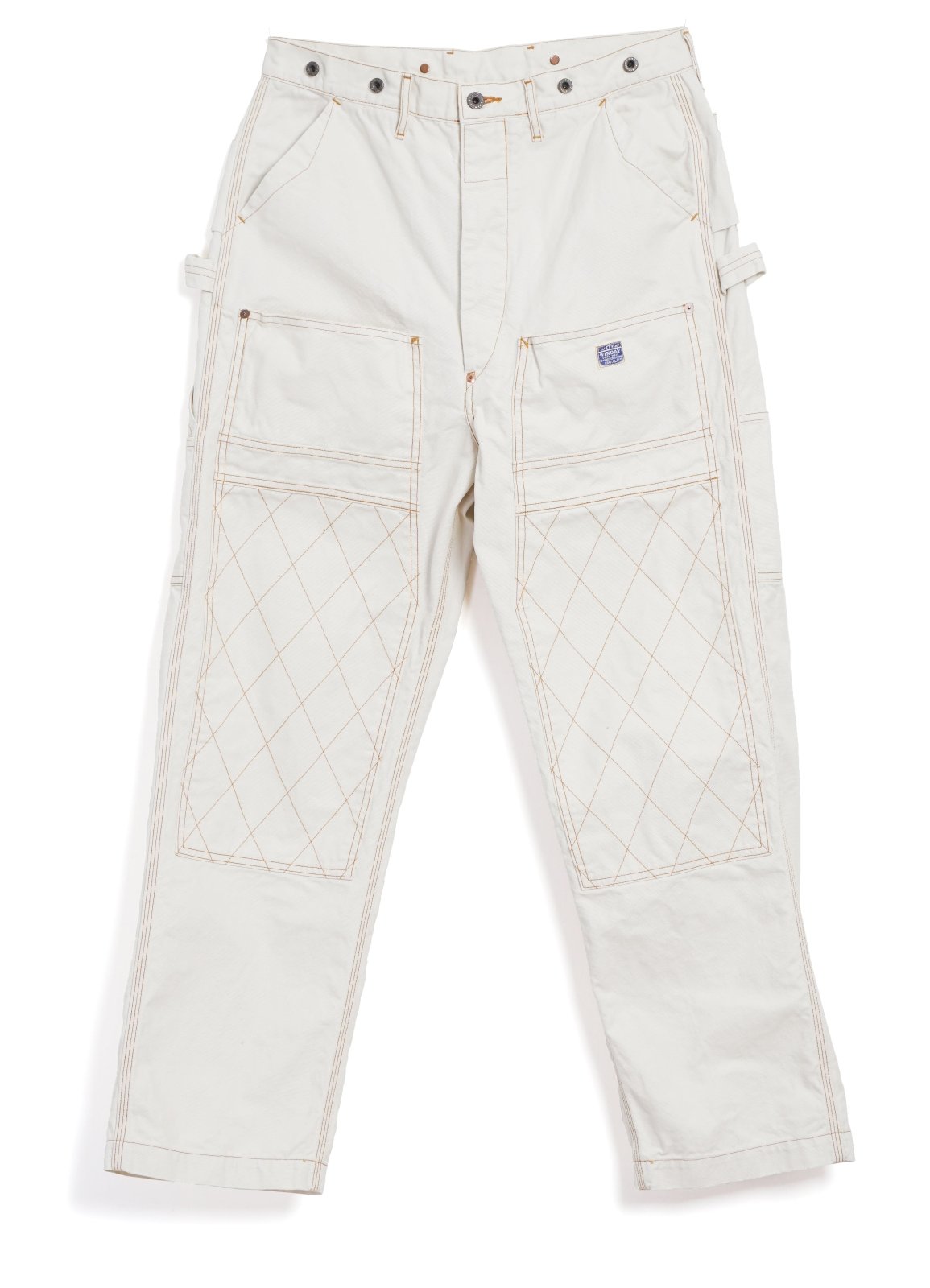 KAPITAL - LUMBER PANTS | Thin Canvas Trousers | Ecru - HANSEN Garments