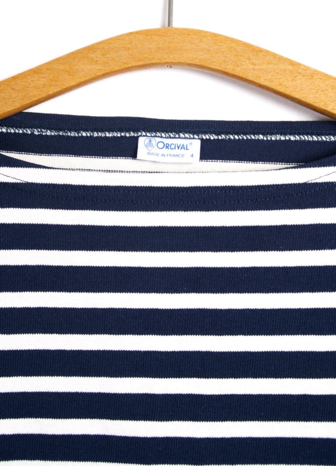 MARINE NATIONALE | Striped T-shirt | Marine Ecru | €80 -ORCIVAL- HANSEN Garments