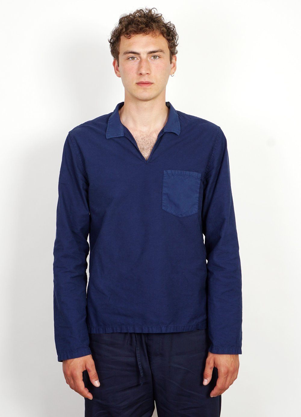 MARIUS | Casual Pull On Shirt | Fresh Blue -HANSEN Garments- HANSEN Garments