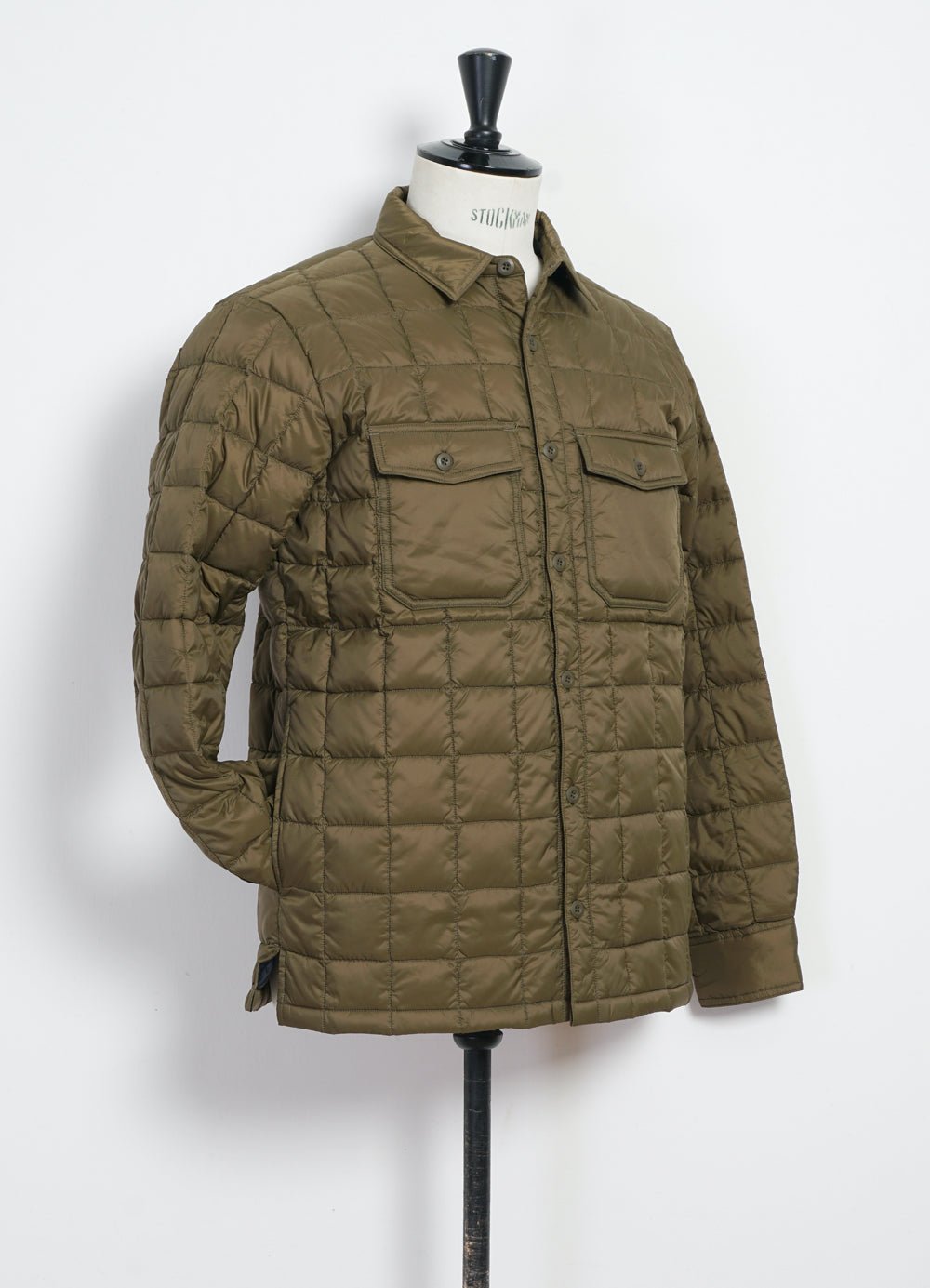 TAION - MOUNTAIN SHIRT | Long Sleeve Down Jacket | Olive - HANSEN Garments