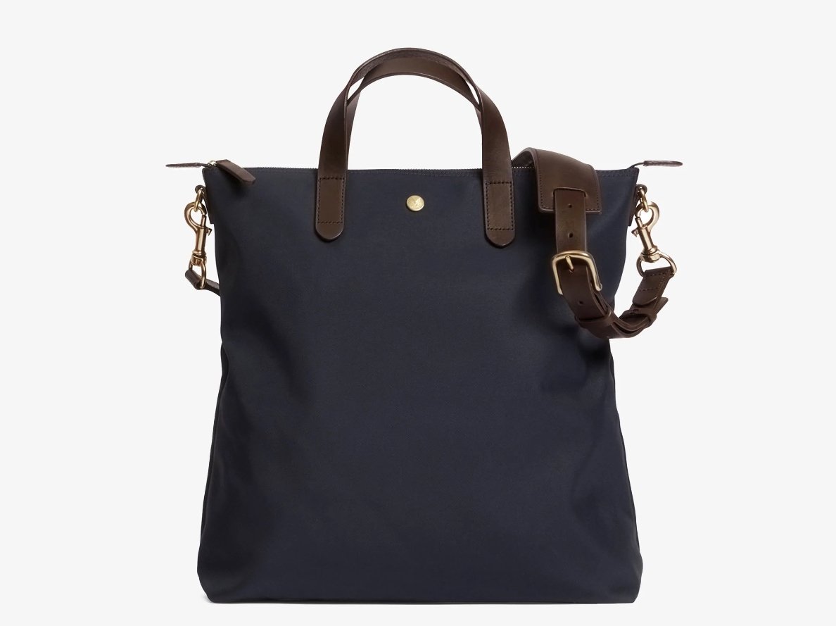 MISMO - M/S SHOPPER | Navy/Dark Brown - HANSEN Garments