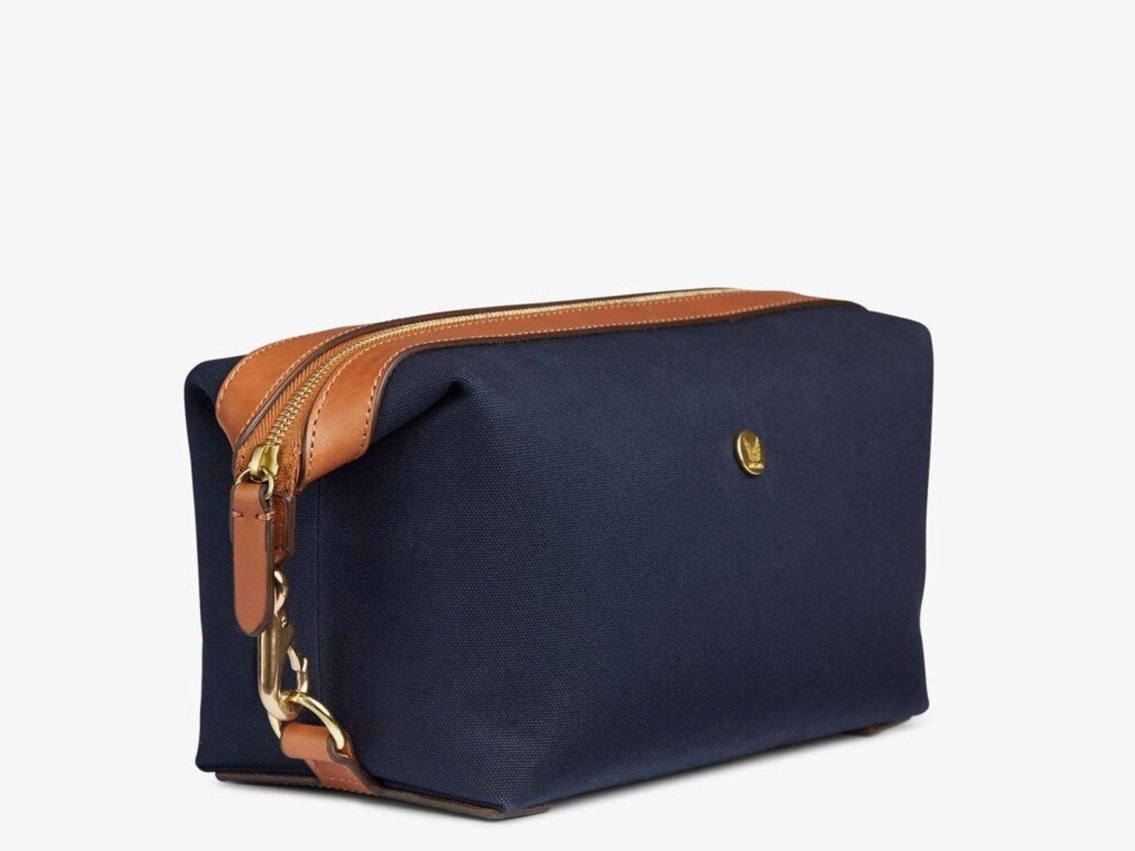 MISMO - M/S WASHBAG | Midnight Blue/Cuoio - HANSEN Garments