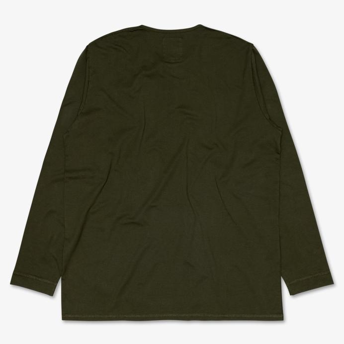 HEMEN BIARRITZ - NIKO | Organic Long Sleeve Henley | Dark Forest Green - HANSEN Garments