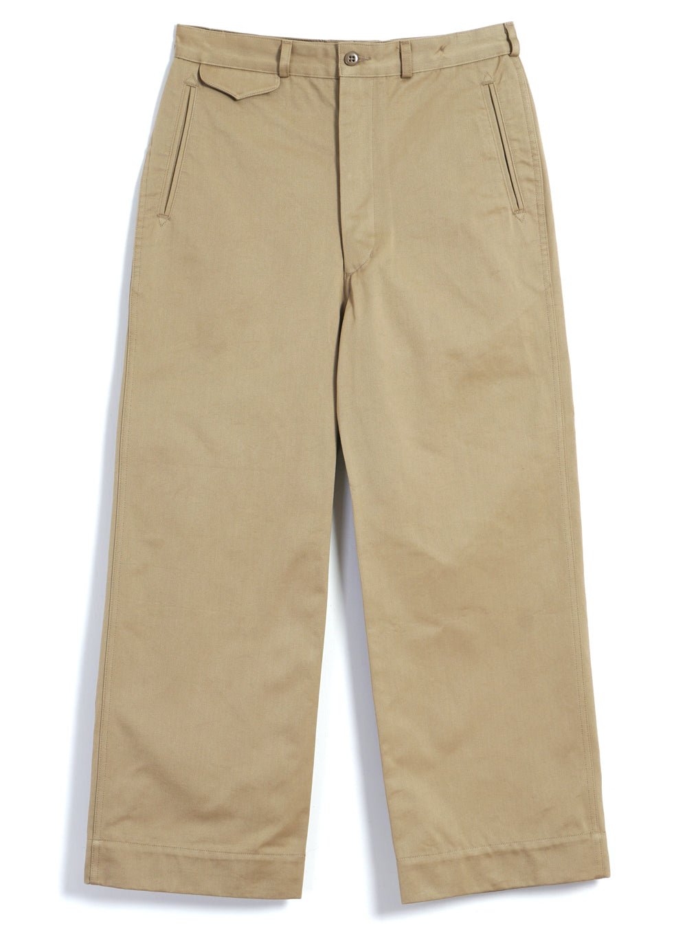 MONITALY - OFFICER CHINO | Wide Fit Chino Pants | Khaki - HANSEN Garments