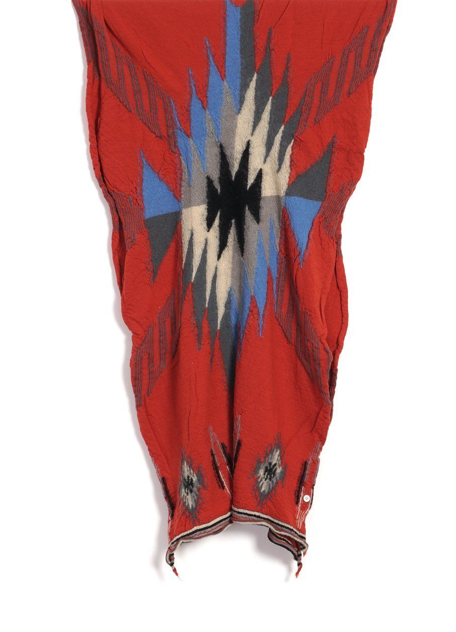 KAPITAL - ORTEGA BLANKET | Compressed Wool Scarf | Red - HANSEN Garments