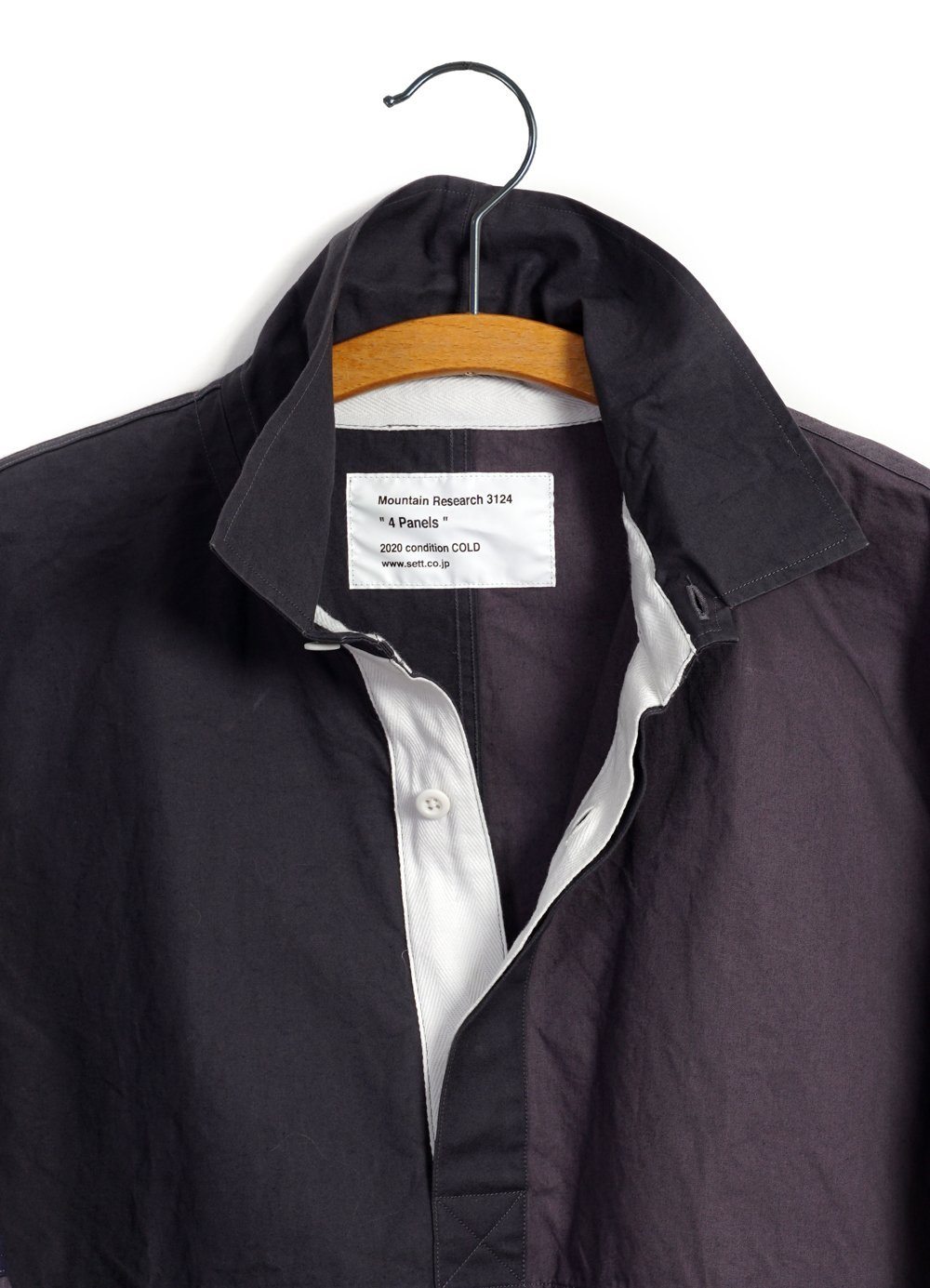 MOUNTAIN RESEARCH - PATCHWORK SHIRT | Grey - HANSEN Garments