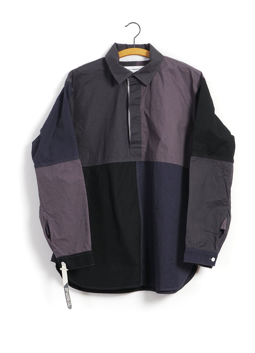 MOUNTAIN RESEARCH - PATCHWORK SHIRT | Grey - HANSEN Garments