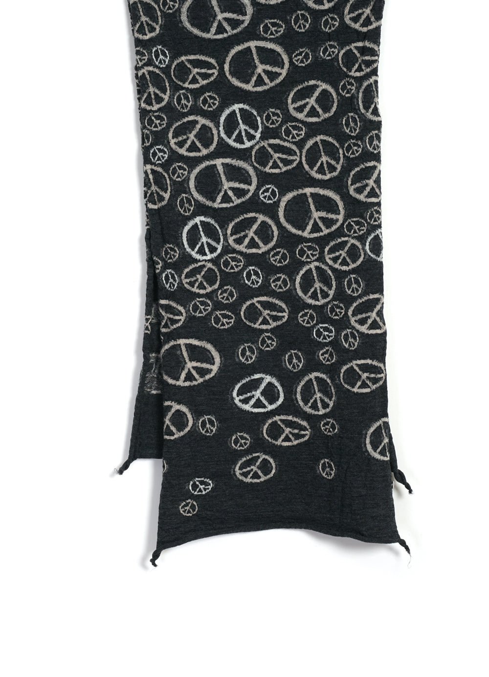 KAPITAL - PEACE | Compressed Wool Scarf | Black - HANSEN Garments