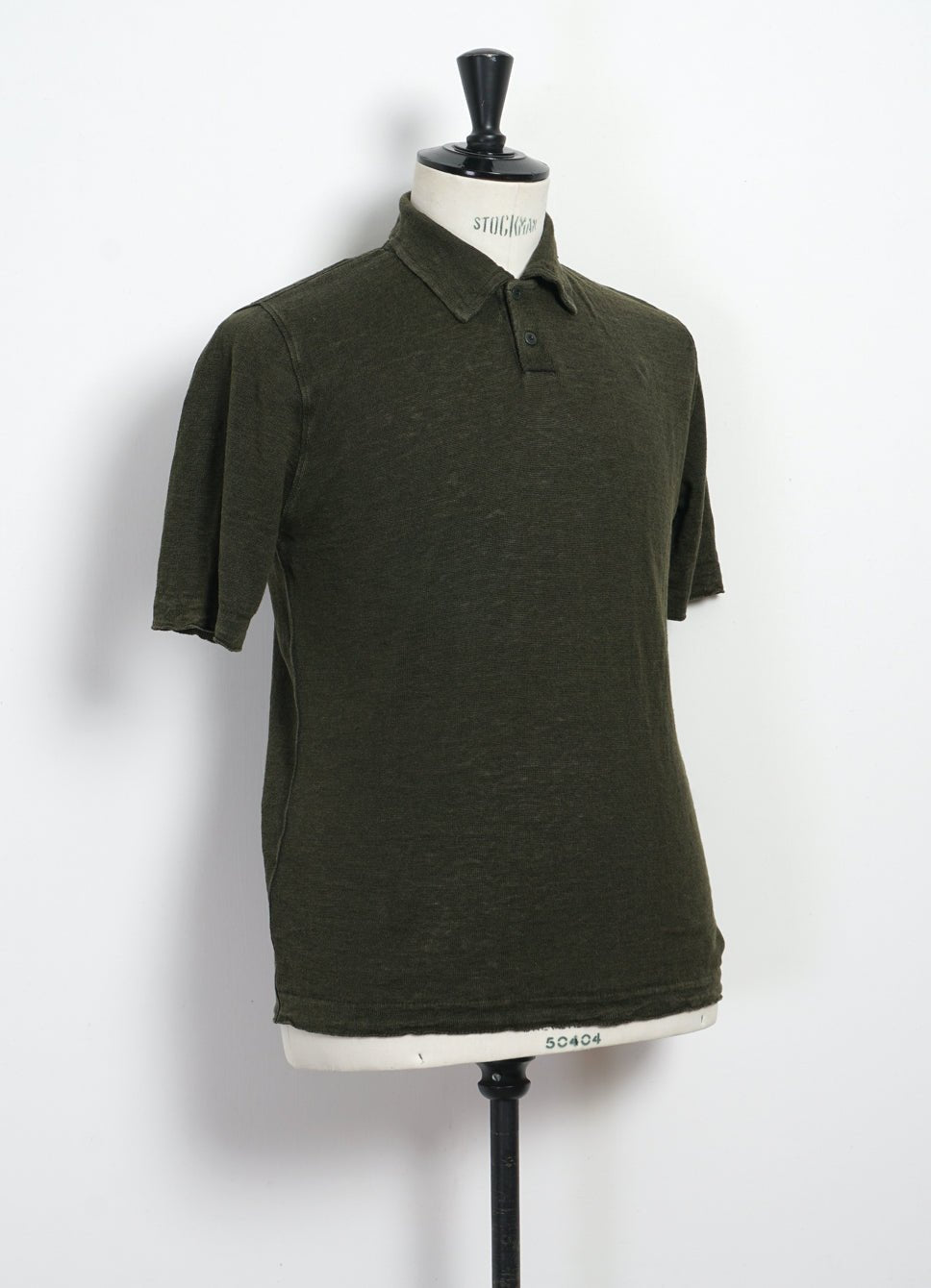 G.R.P - POLO | Short Sleeve 2-Button Polo | Dark Green Black - HANSEN Garments