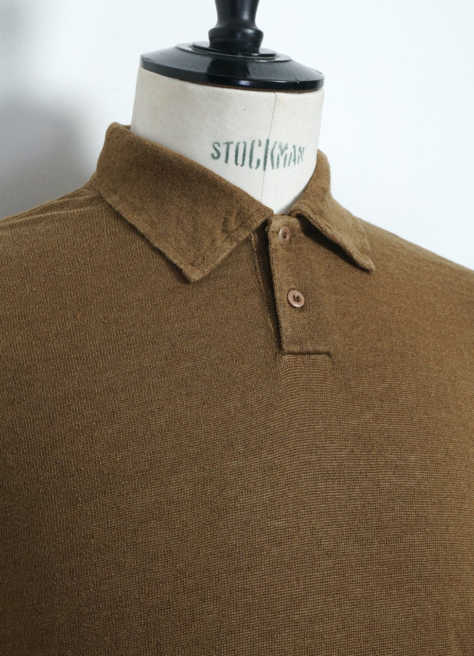 G.R.P - POLO | Short Sleeve 2-Button Polo | Tobacco - HANSEN Garments