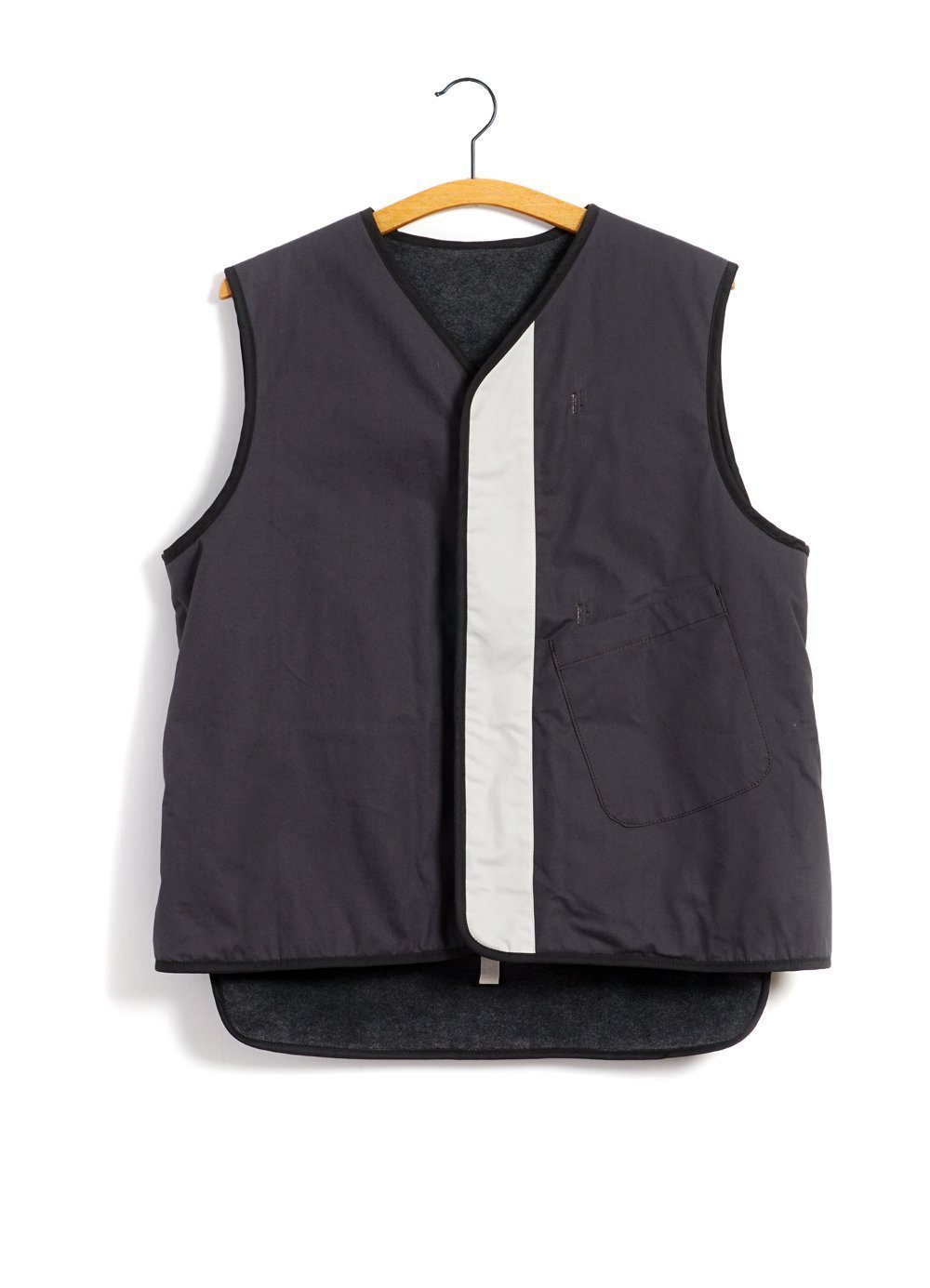 REVERSIBLE VEST | Grey | HANSEN Garments