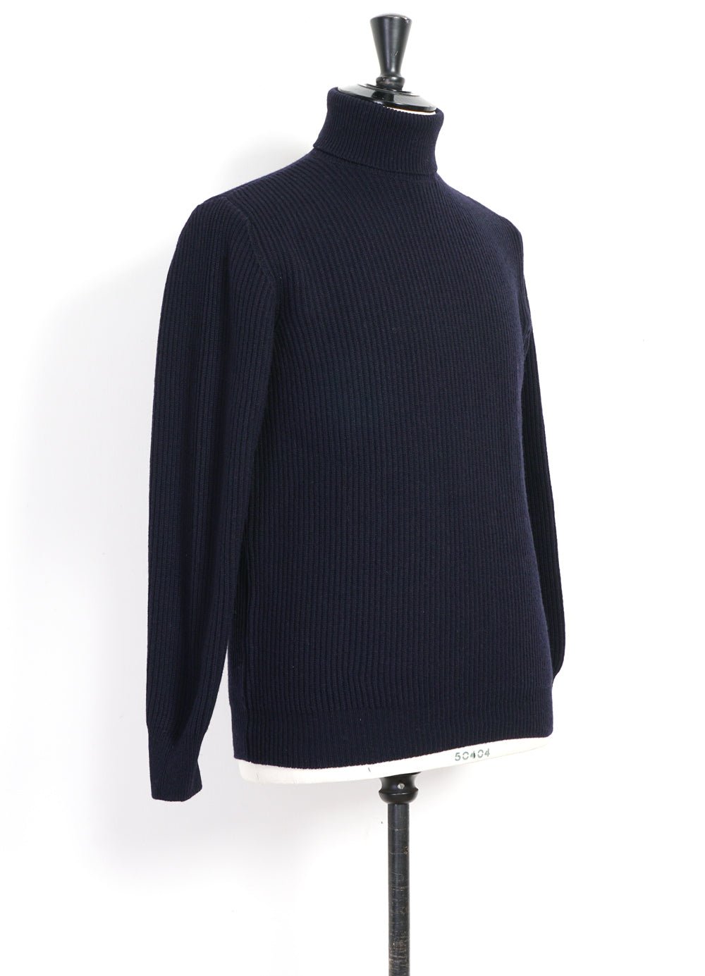 G.R.P - ROLL-NECK | Soft Wool Roll-Neck | Navy - HANSEN Garments