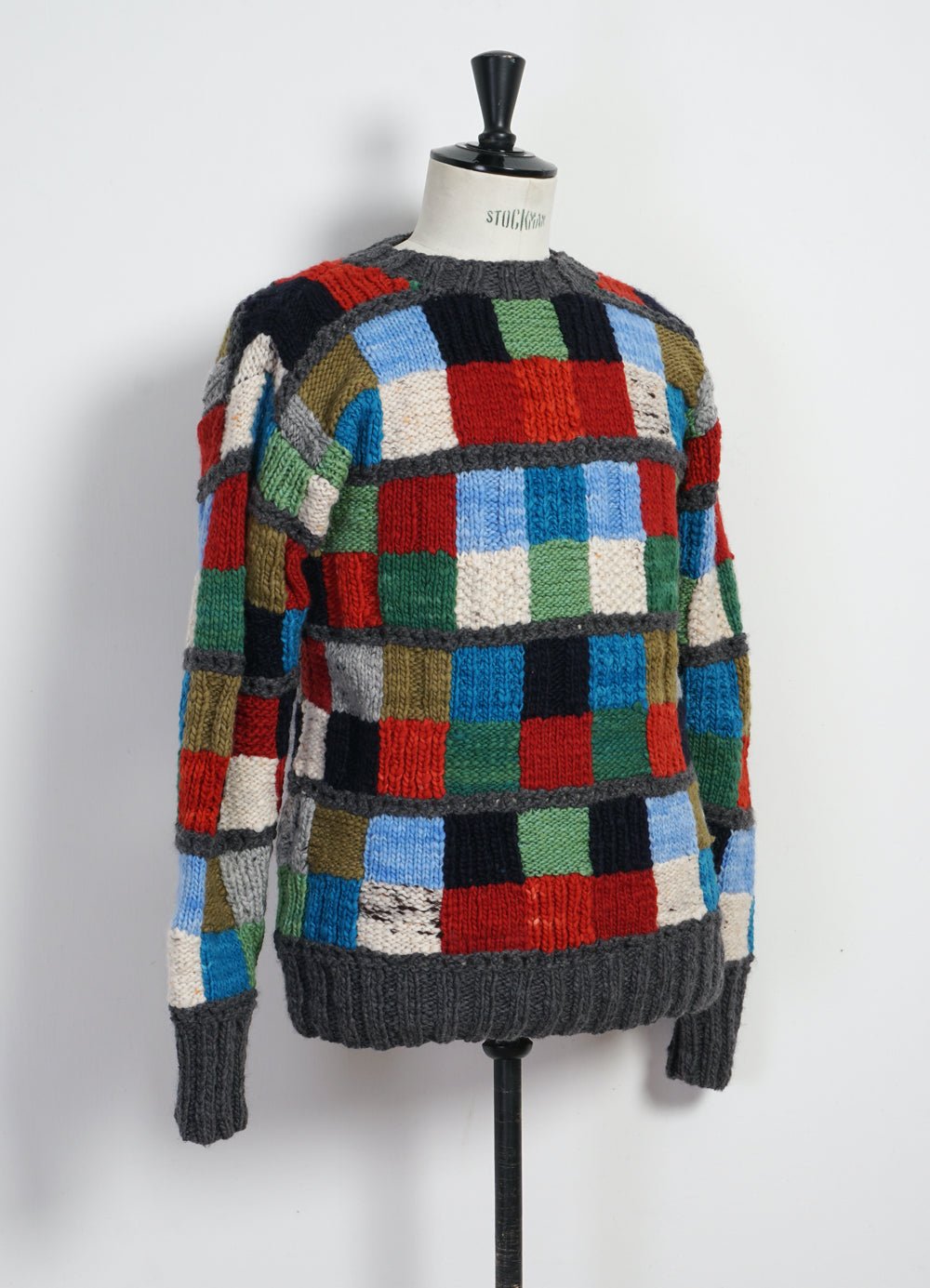 CHAMULA - Sampler Squares | Hand-knitted Pullover | Multi Col. - HANSEN Garments