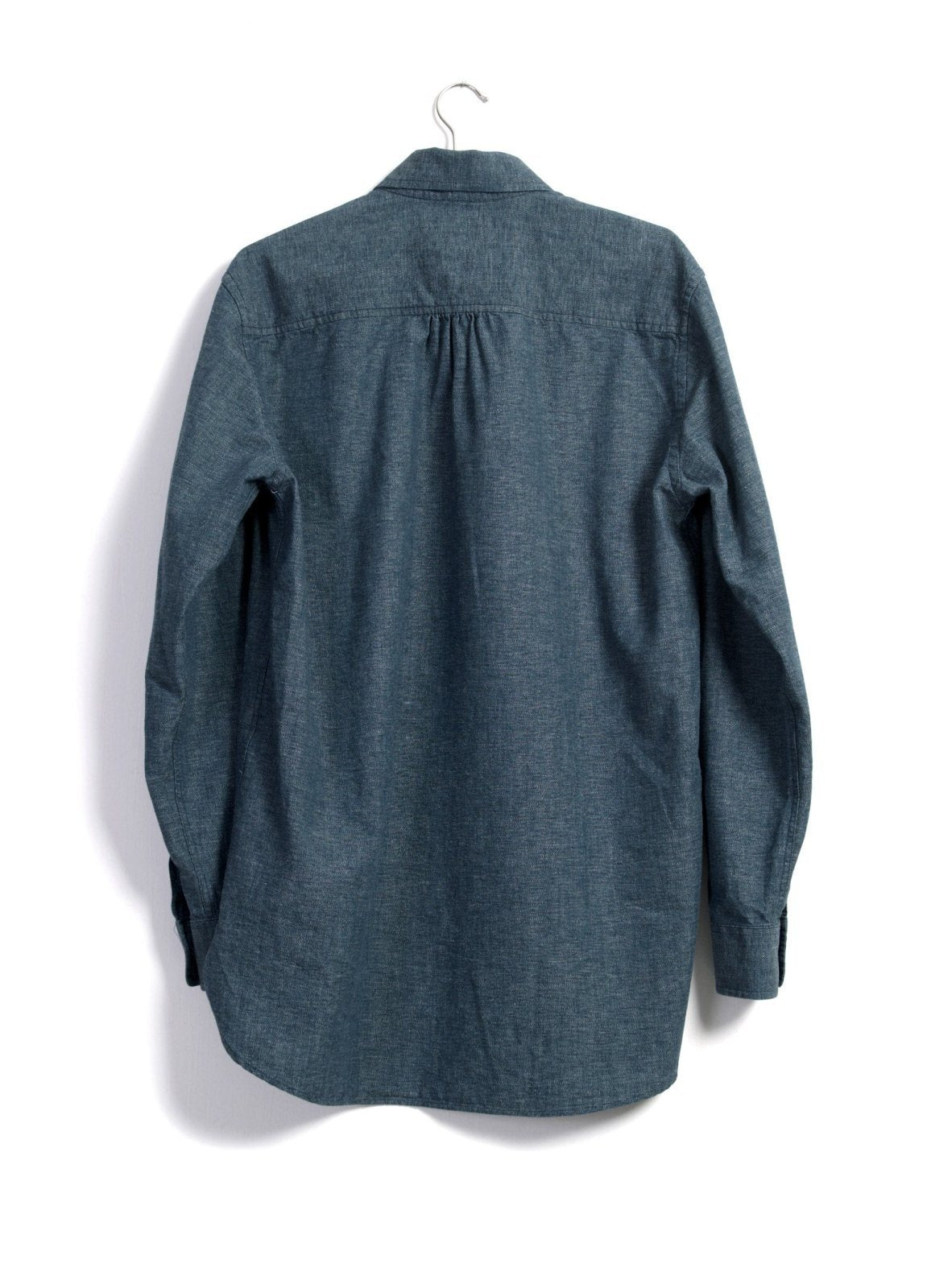 SEBASTIAN | Long Pull On Shirt | Wave Indigo | €200 -HANSEN Garments- HANSEN Garments