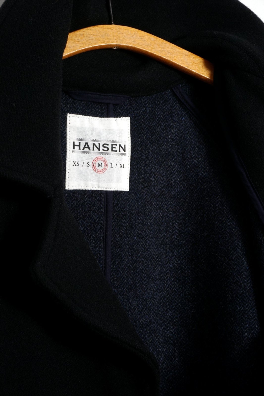 HANSEN GARMENTS - SIGFRED | Long Double Face Wool Coat | Black - HANSEN Garments