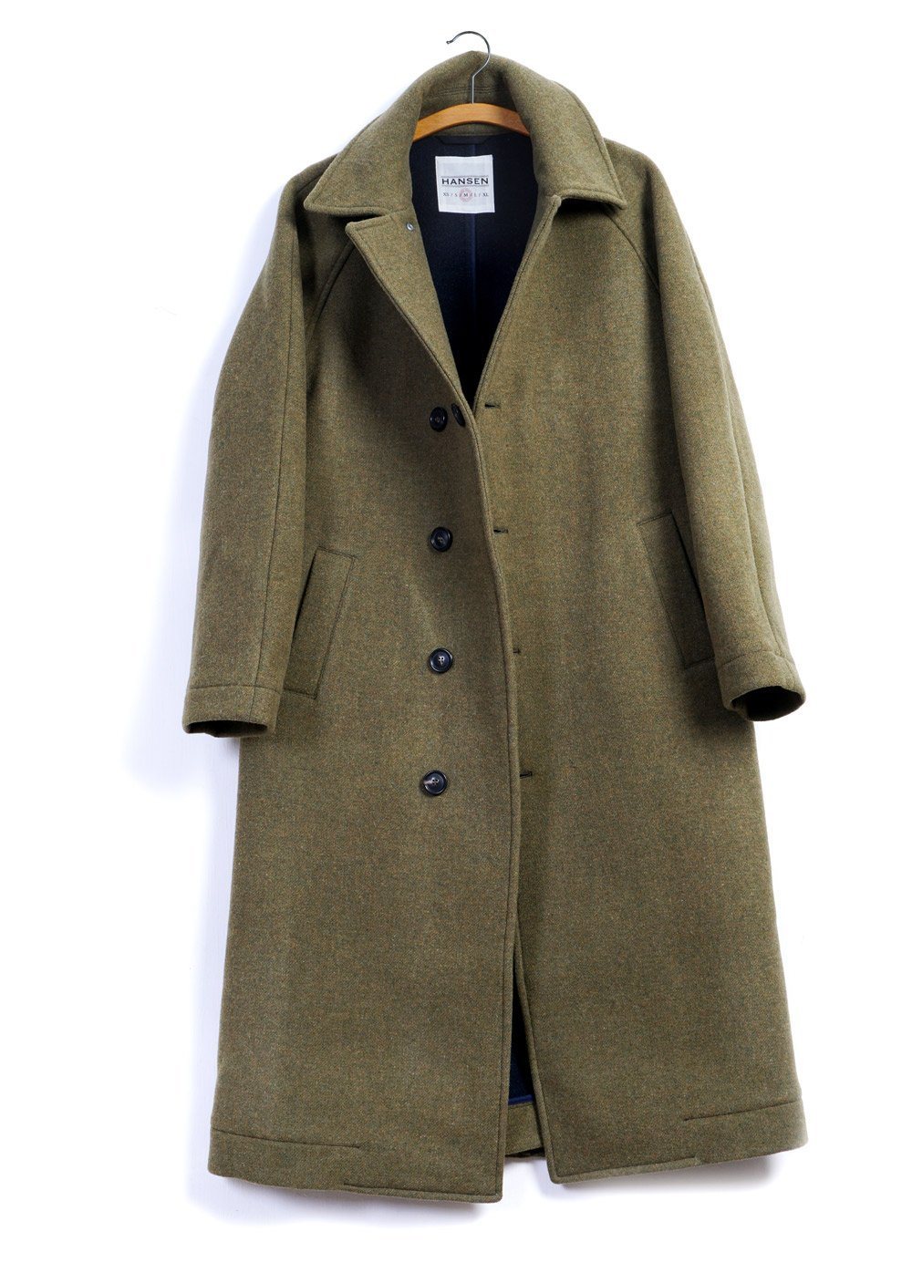 SIGFRED | Long Solid Wool Coat | September Melange | €650 -HANSEN Garments- HANSEN Garments