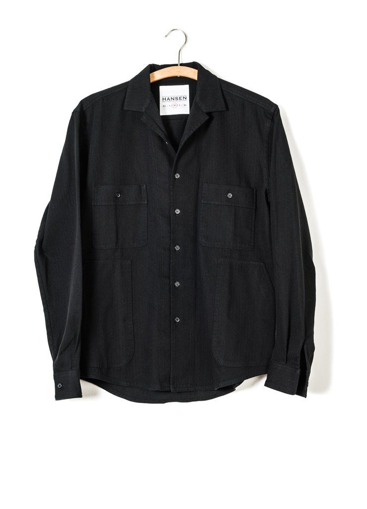 STEFAN | Over Shirt | Black | €200 -HANSEN Garments- HANSEN Garments