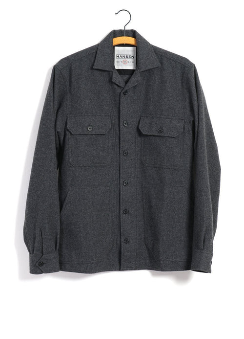 STEFAN | Worker Over Shirt | Grey Melange