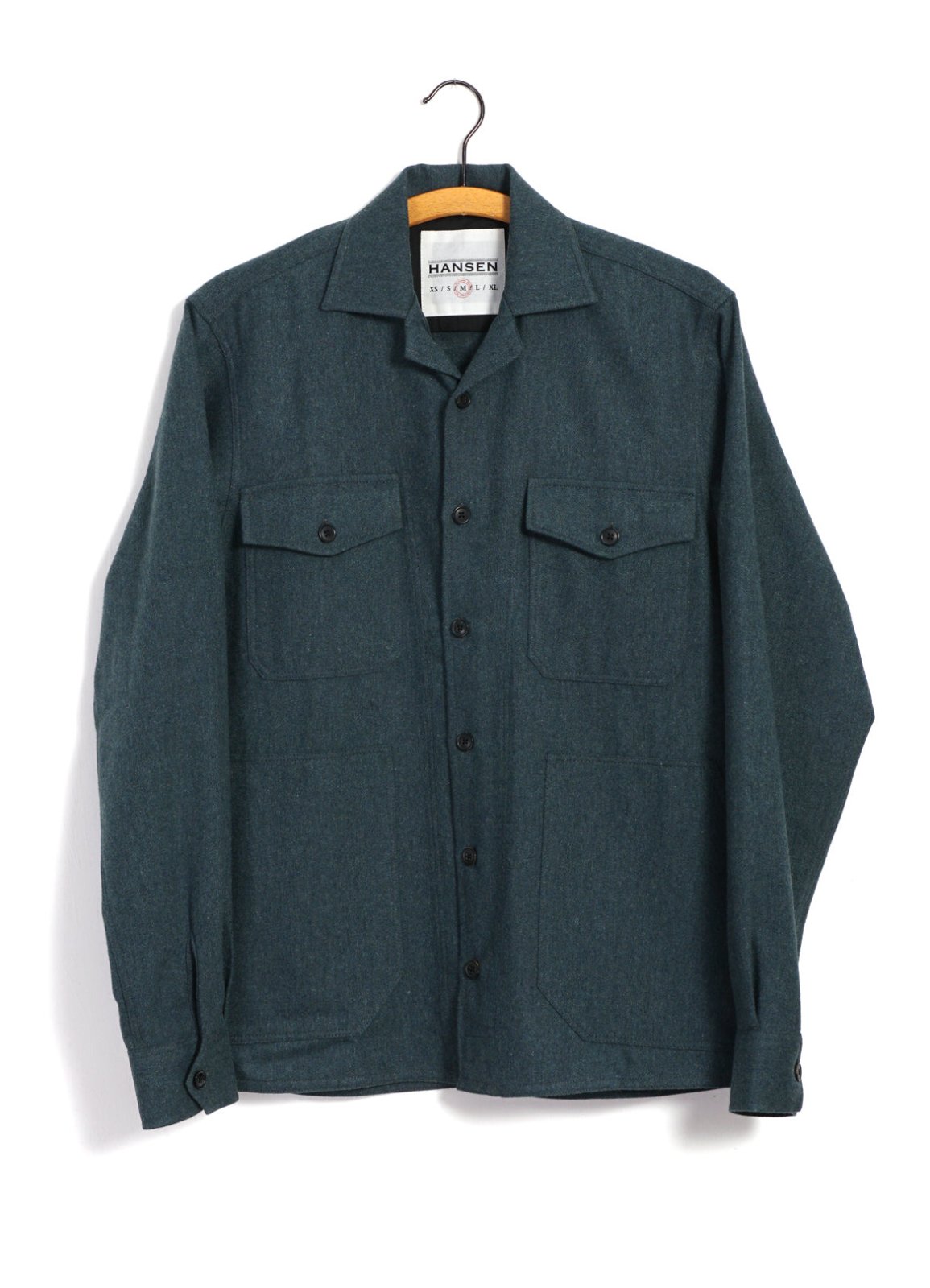 HANSEN GARMENTS - STEFAN | Worker Over Shirt | Moss Green - HANSEN Garments