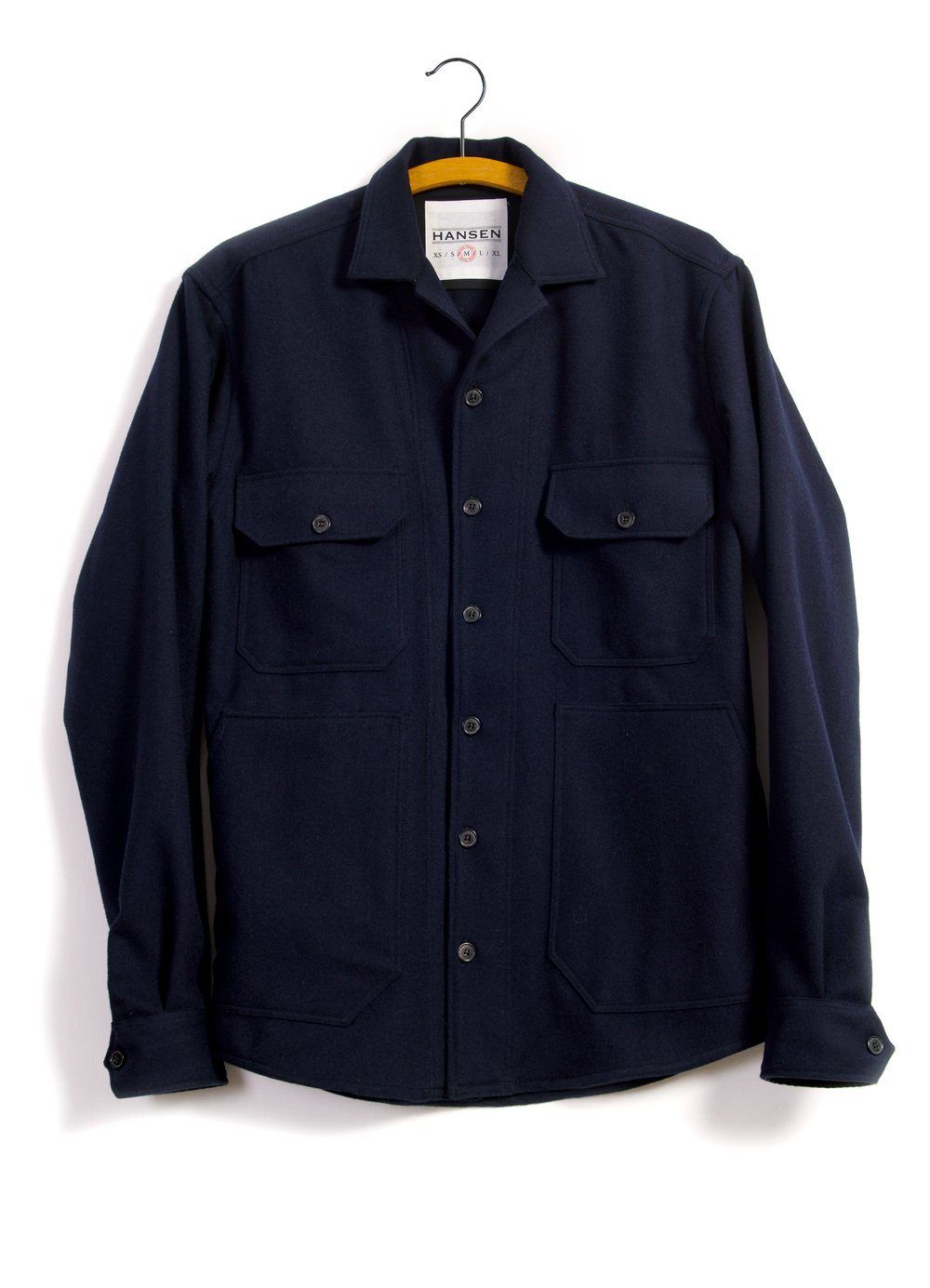 HANSEN Garments - STEFAN | Worker Over Shirt | Navy - HANSEN Garments
