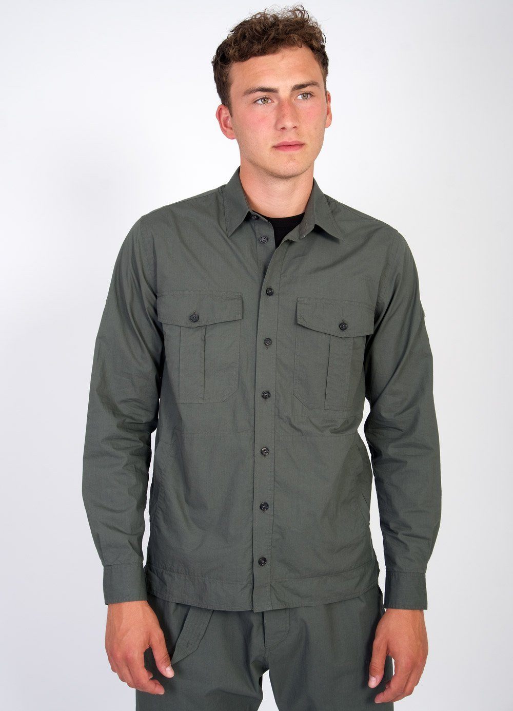 Us Army Rangers Sleeve Shirt Casual T-Shirt Button  