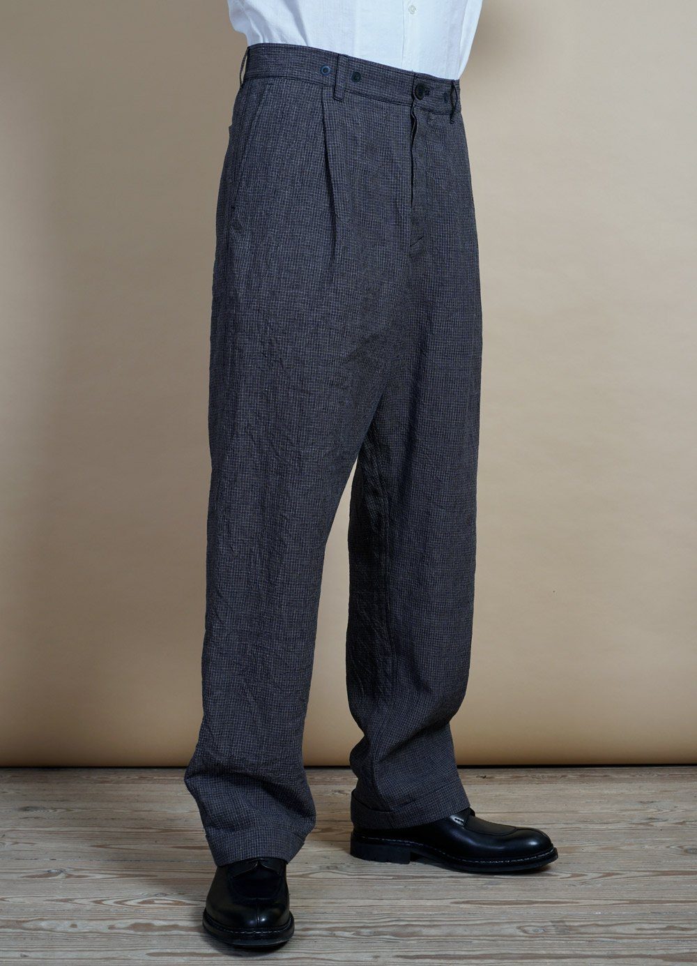 HANSEN GARMENTS - SUNE | Pleated Wide Cut Trousers | River - HANSEN Garments