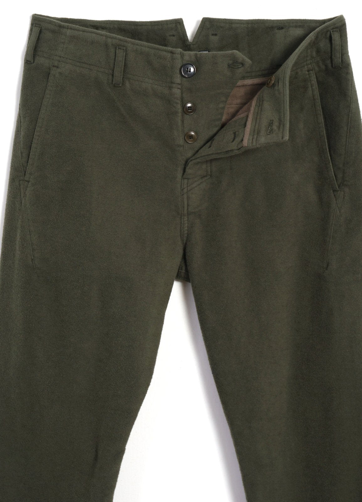 HANSEN GARMENTS - SVENNING | Slim Fit Trousers | Dark Green - HANSEN Garments