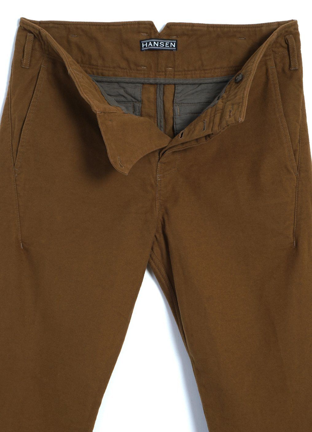HANSEN GARMENTS - SVENNING | Slim Fit Trousers | Turmeric - HANSEN Garments