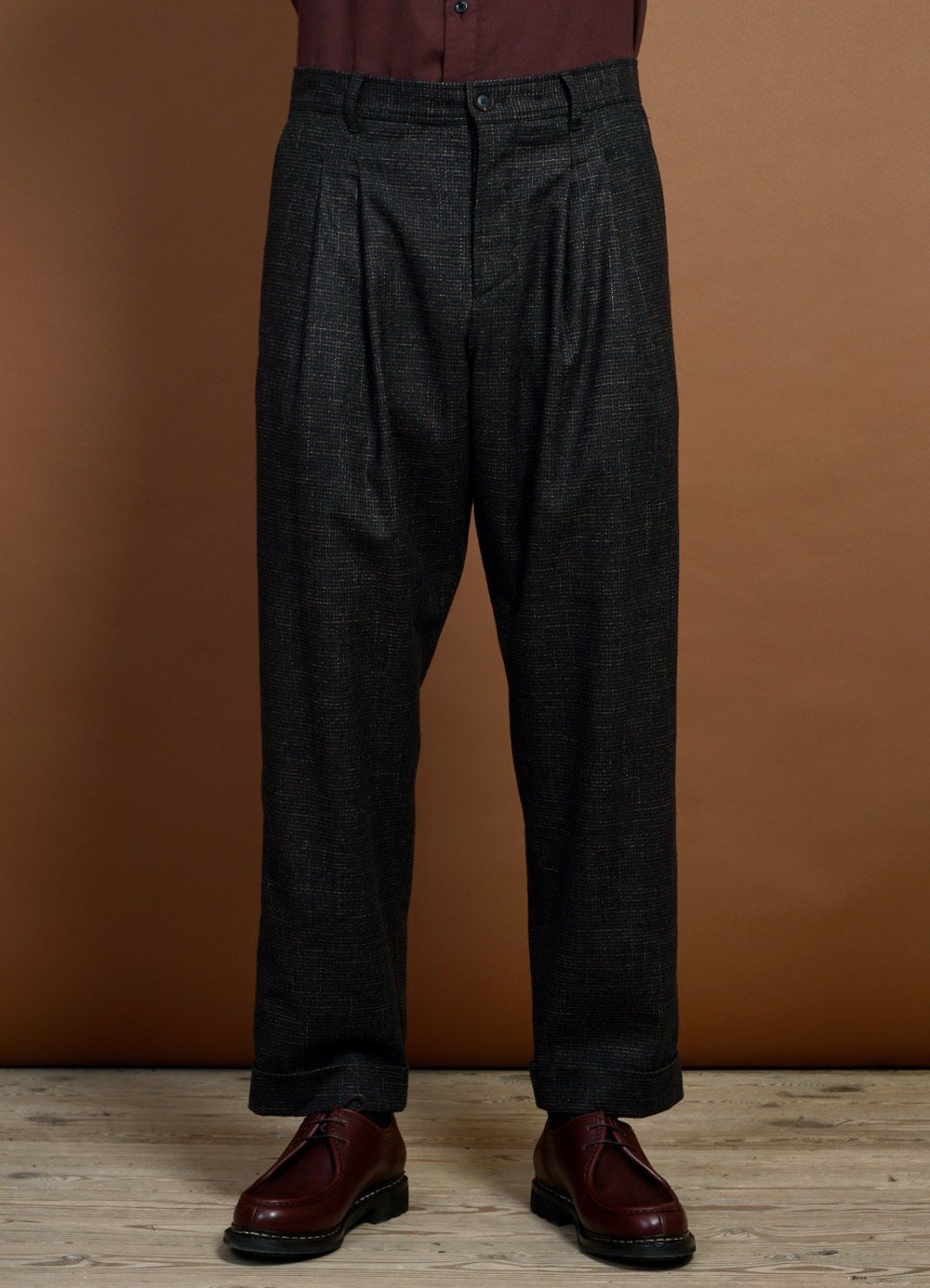 HANSEN Garments - SYLVESTER | Double Pleated Trousers | Macchiato - HANSEN Garments