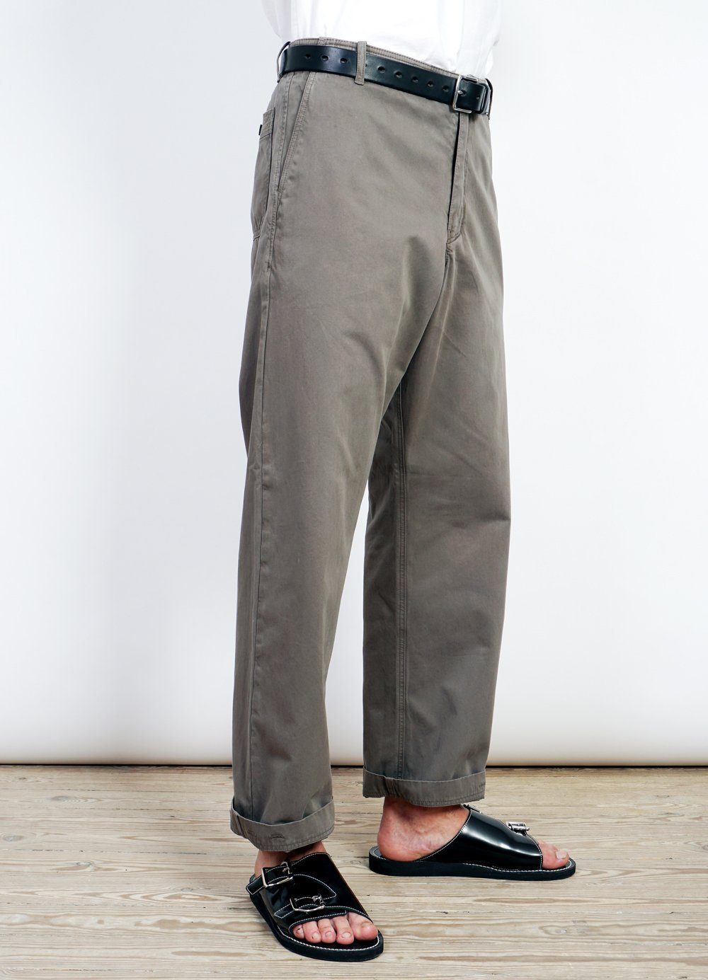 TERRY | Casual Dyed Trousers| Sage -HANSEN Garments- HANSEN Garments