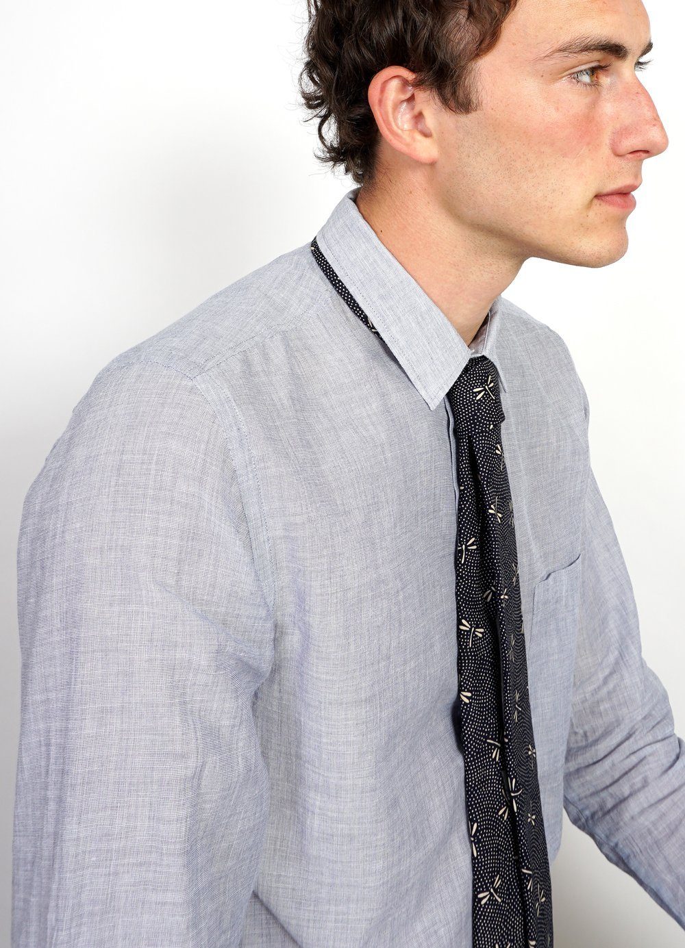 TIE | Printed Pattern Tie| Dragonfly -HANSEN Garments- HANSEN Garments