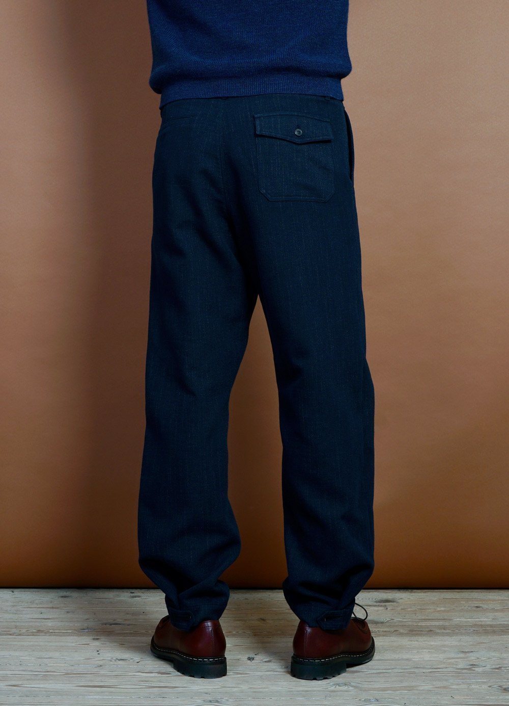 HANSEN Garments - TROND | Relaxed Everyday Trousers | Navy Melange - HANSEN Garments