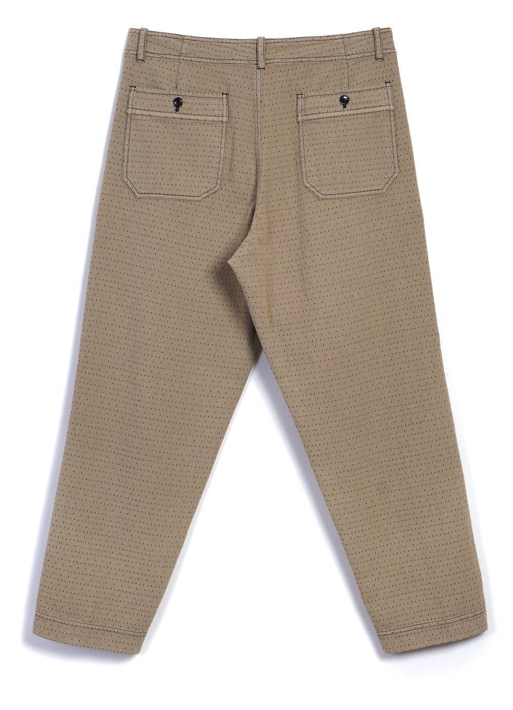 HANSEN GARMENTS - TRYGVE | Wide Cut Cropped Trousers | Beige - HANSEN Garments
