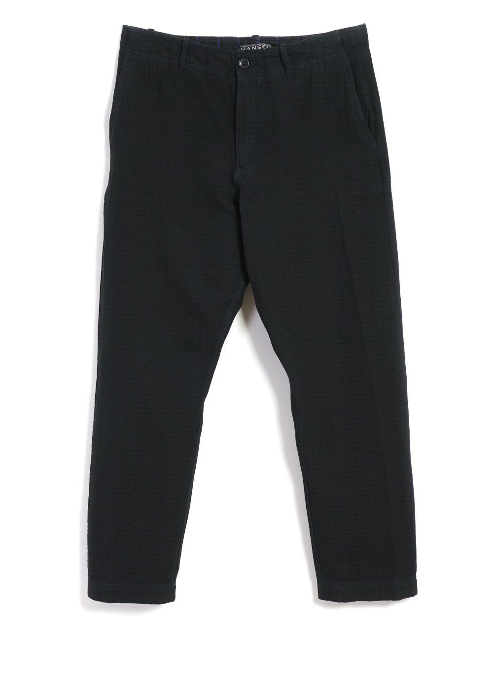 HANSEN GARMENTS - TRYGVE | Wide Cut Cropped Trousers | Black - HANSEN Garments