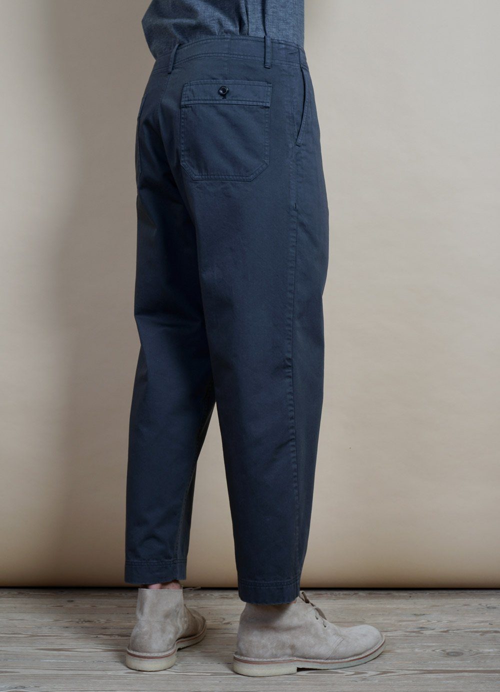 HANSEN GARMENTS - TRYGVE | Wide Cut Cropped Trousers | Grey - HANSEN Garments