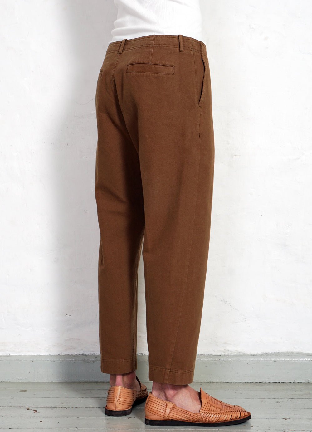 HANSEN GARMENTS - TRYGVE | Wide Cut Cropped Trousers | Terra - HANSEN Garments