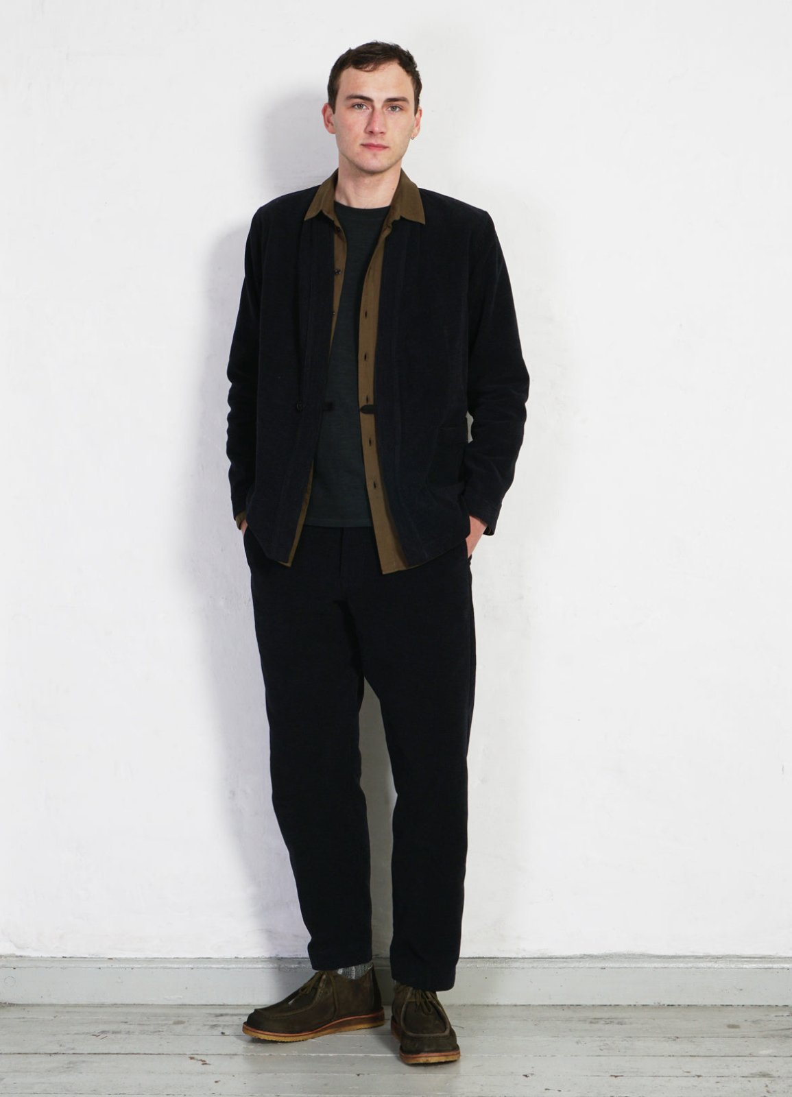 HANSEN GARMENTS - TYGE | Wide Cut Cropped Trousers | Onyx - HANSEN Garments