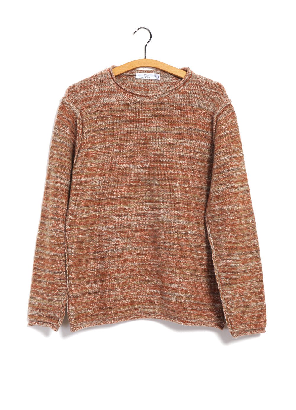 INIS MEÁIN - VARIED STRIPE | Merino & Cashmere Tunic Sweater | Clementine - HANSEN Garments