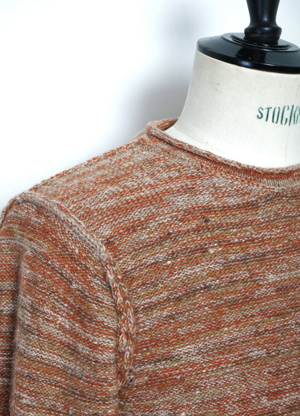 INIS MEÁIN - VARIED STRIPE | Merino & Cashmere Tunic Sweater | Clementine - HANSEN Garments