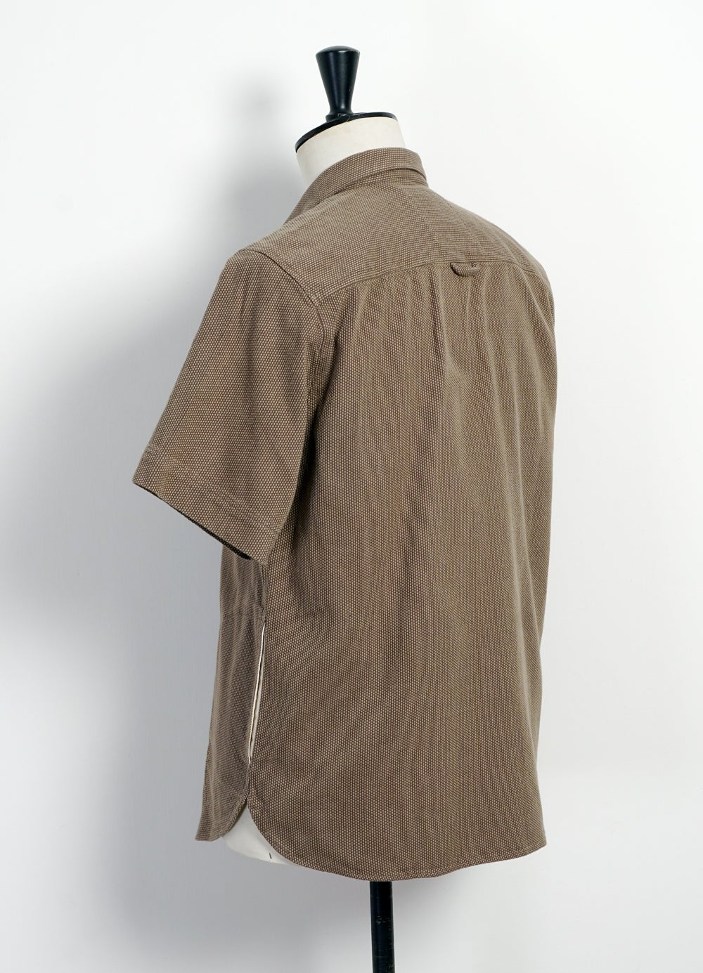 HANSEN GARMENTS - VILLY | Short Sleeve Shirt | Khaki Sashiko - HANSEN Garments